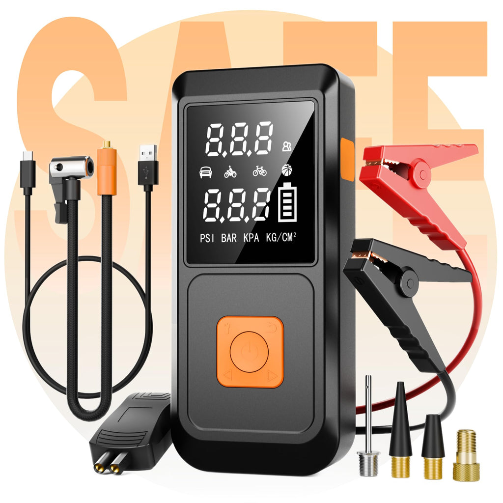 Car Battery Jump Starter with Air Compressor 4000A 150PSI 20000mAh G133475