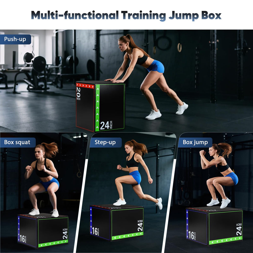 3 in 1 Foam Plyometric Jump Box T4370