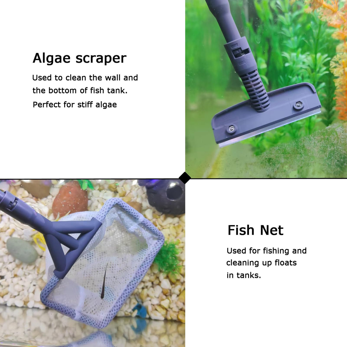 6 in 1 Fish Tank Cleaning Tools Aquarium Cleaner Set K732