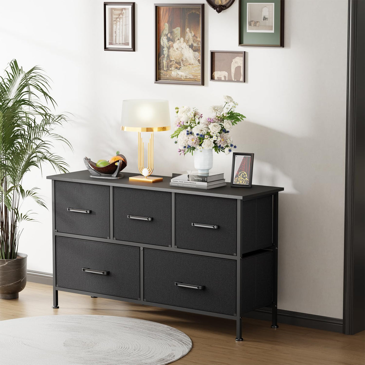 5 Drawer Fabric Dresser Y150172