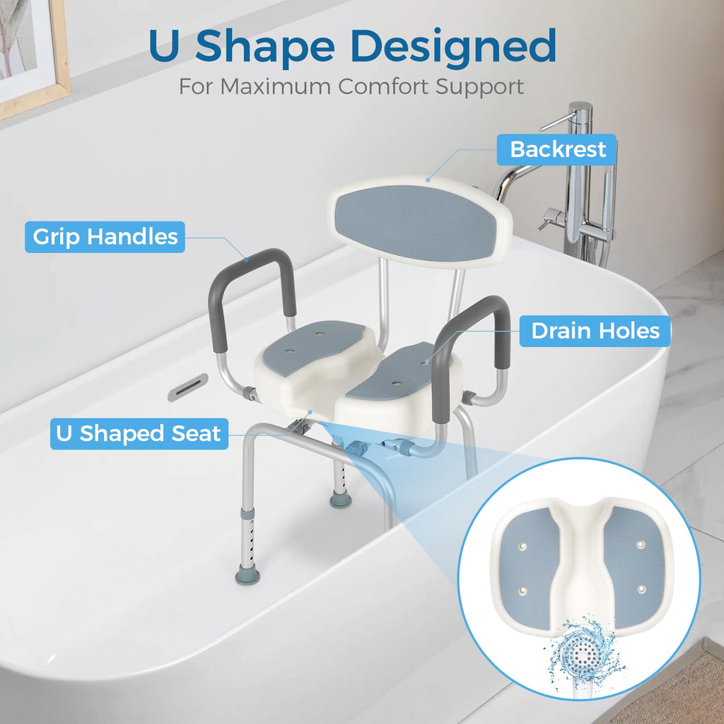 Heavy Duty Shower Chair with Arms and Back L3164