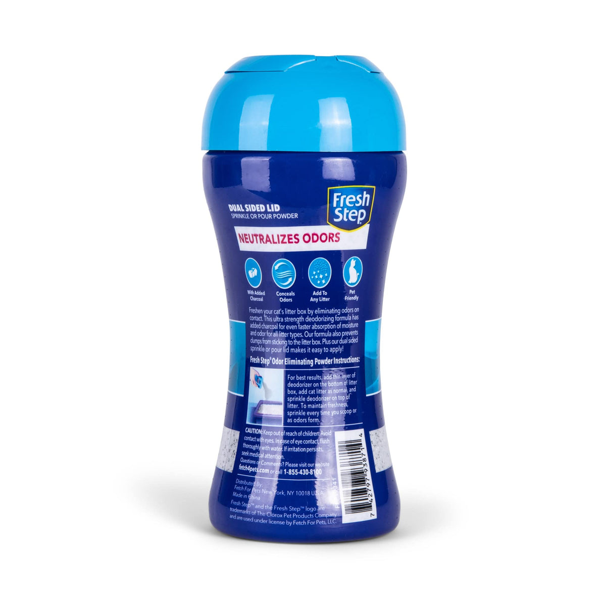 Charcoal Odor Eliminating Cat Litter Box Powder, 15 Oz, 2-Pack R3933