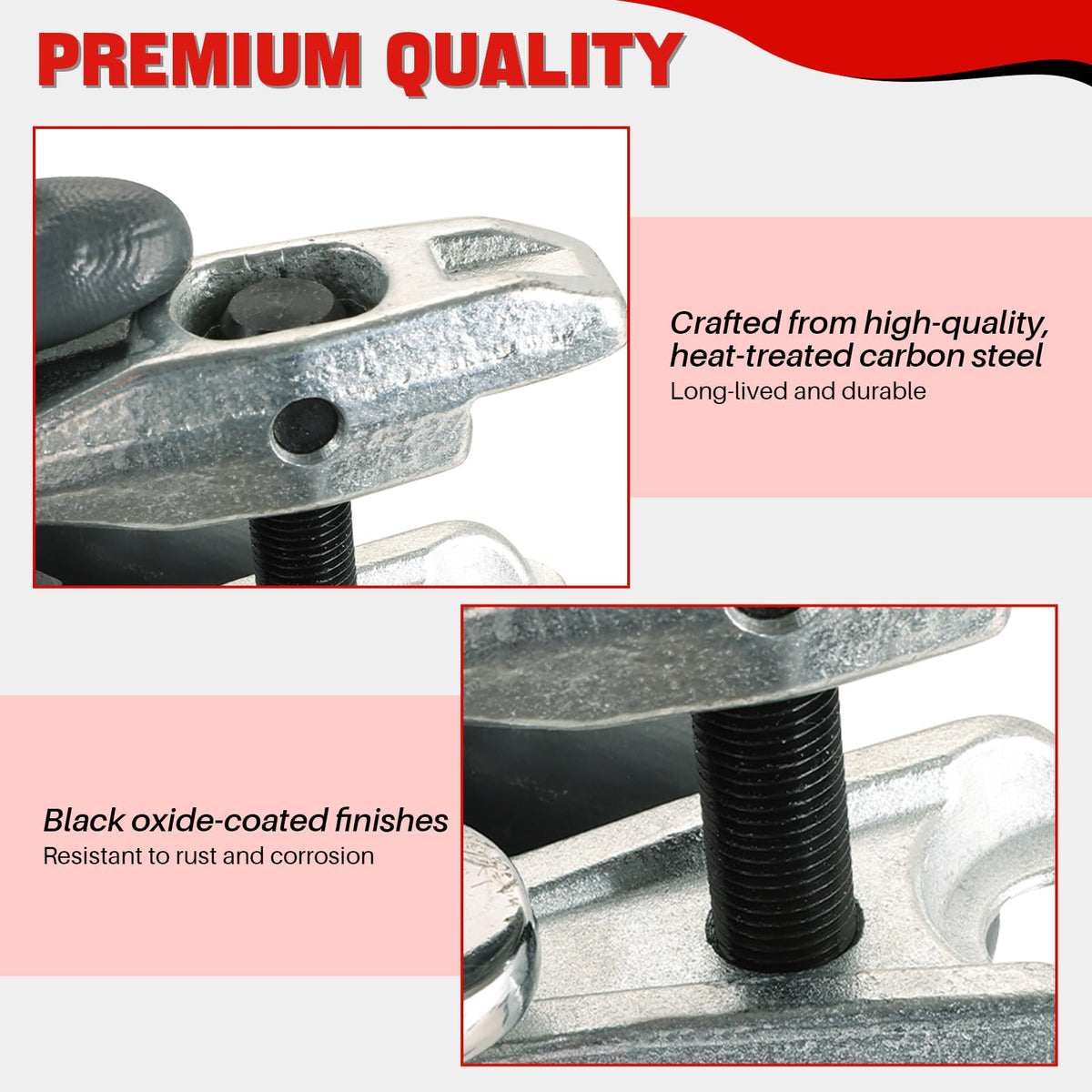 Heavy Duty Disc Brake Caliper Tool Set & Ball Joint Separator Tool Kit O84025