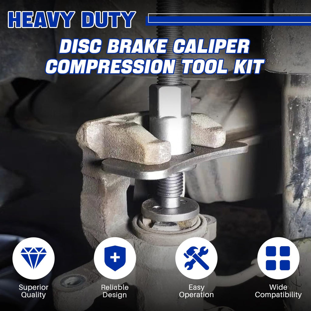 Heavy Duty Disc Brake Caliper Tool Set & Ball Joint Separator Tool Kit O84025