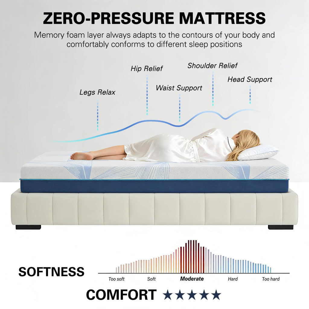 6 Inch Twin Gel Memory Foam Mattress T8344