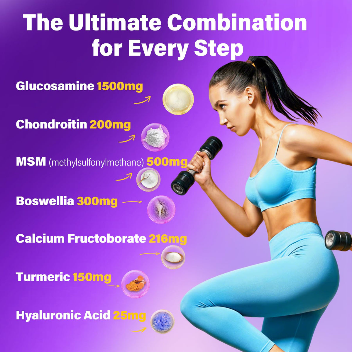 Glucosamine Chondroitin Gummies with MSM, No Sugar, 120 Cts M53143