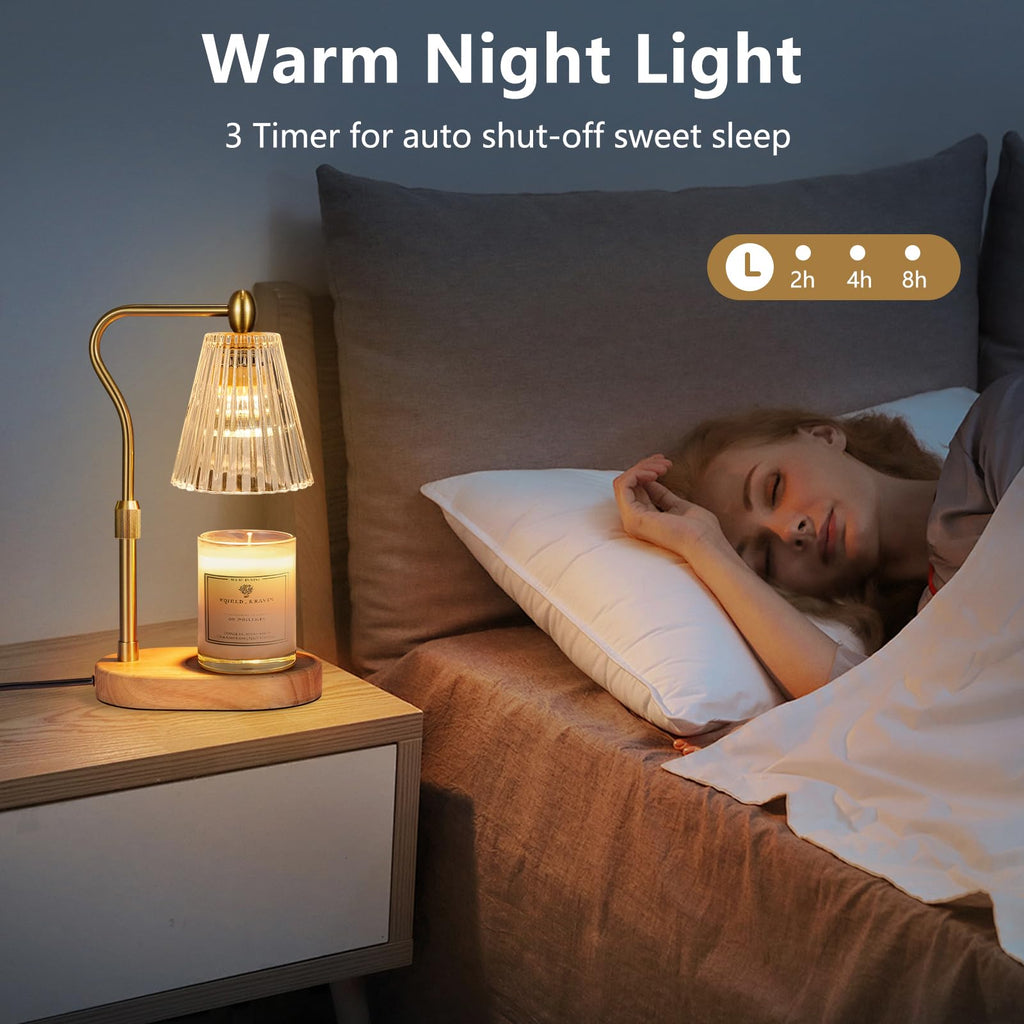 Candle Warmer Lamp with Timer and Dimmer Adjustable Height F997835