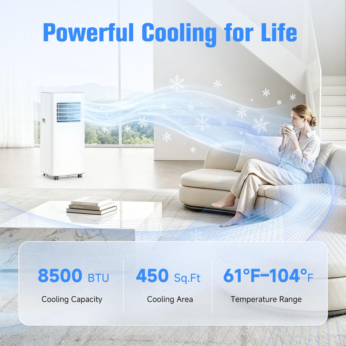 8500 BTU Portable Air Conditioner I82897