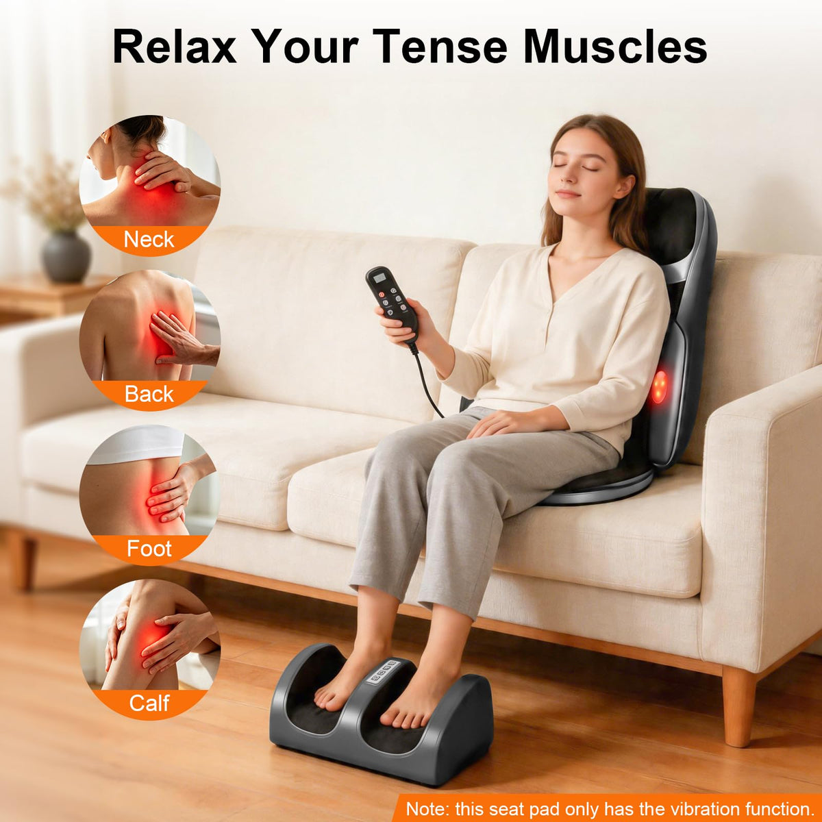 Shiatsu Neck Back Massager with Foot Massager H6593