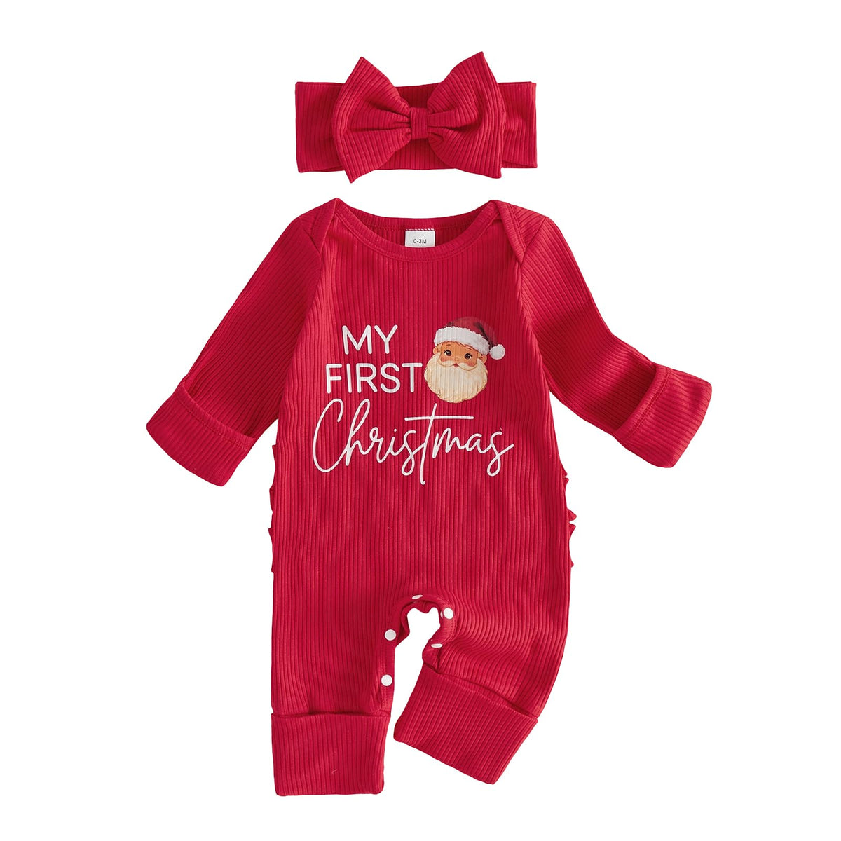 Baby Girl Long Sleeve Romper Headband I40687