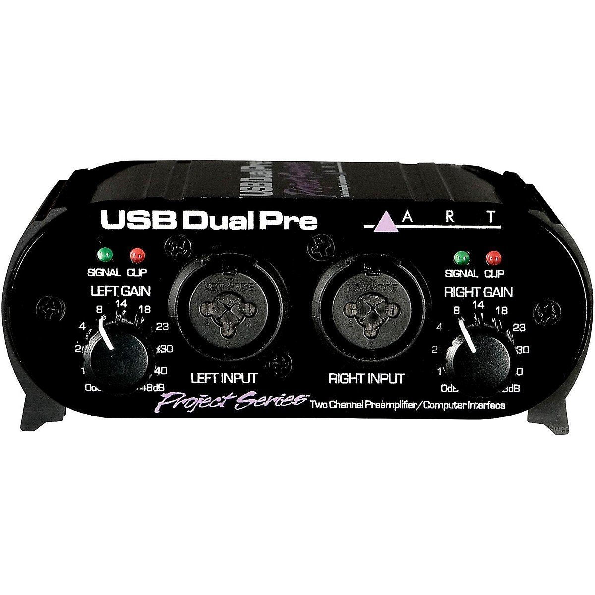 USB Dual Pre Two Channel Preamplifier/Computer Interface, Black H7356