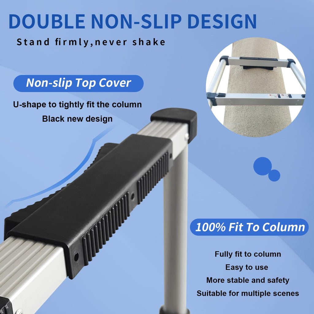 Telescoping Ladder 24.6 FT Heavy Duty Silver G33329