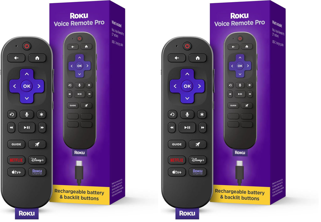 Rechargeable TV Remote Control with Voice Controls M917259