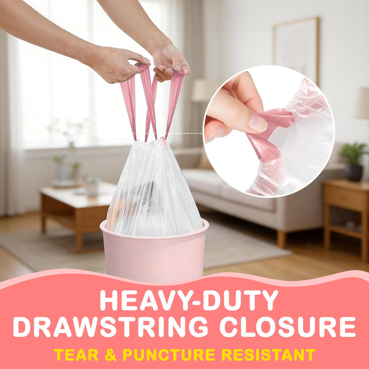 4 Gallon Scented Trash Bags with Drawstring A4418
