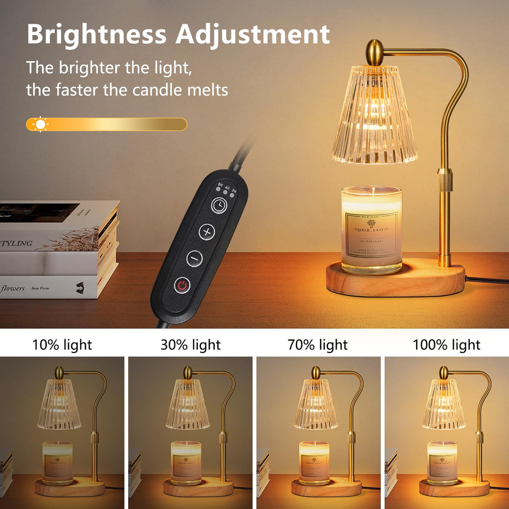 Candle Warmer Lamp with Timer and Dimmer Adjustable Height F997835