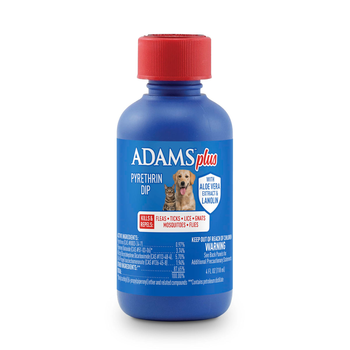 Plus Pyrethrin Flea Dip For Dogs and Cats 4 Fl oz T15702
