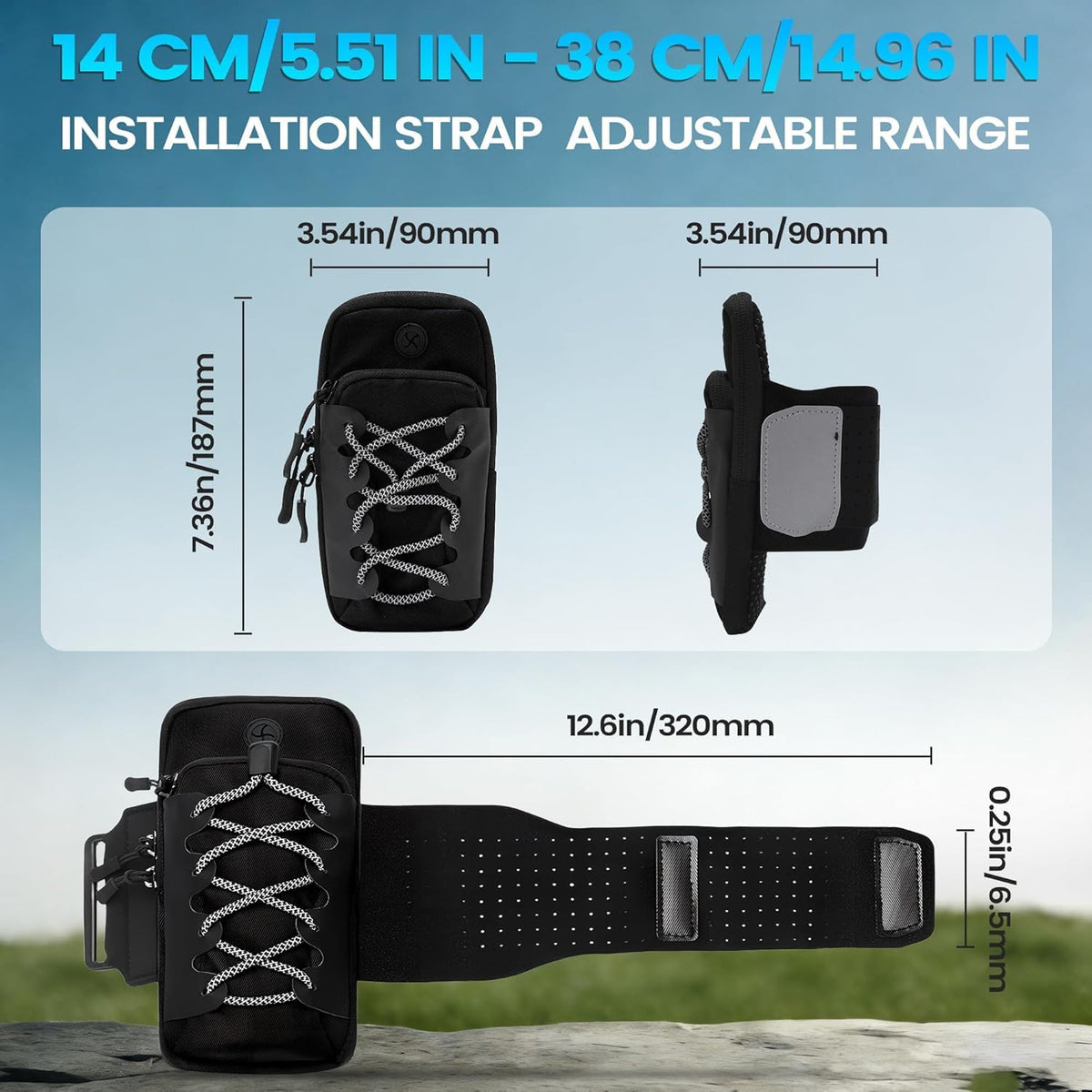 Black Motorcycle Front Frame Bag V144421