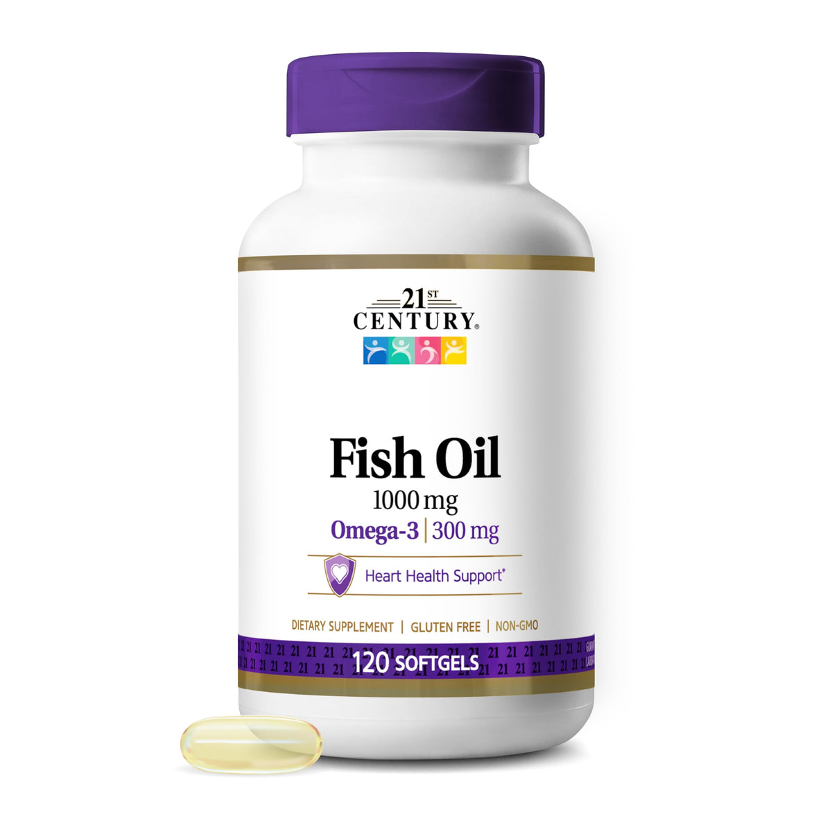 Fish Oil 1000mg Omega-3 Softgels 120ct P16614