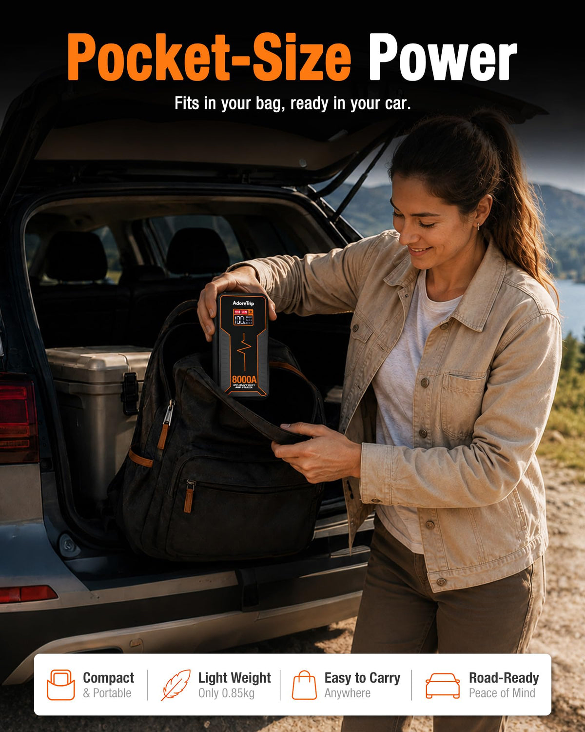 Portable 12v Car Jumper Starter Y608