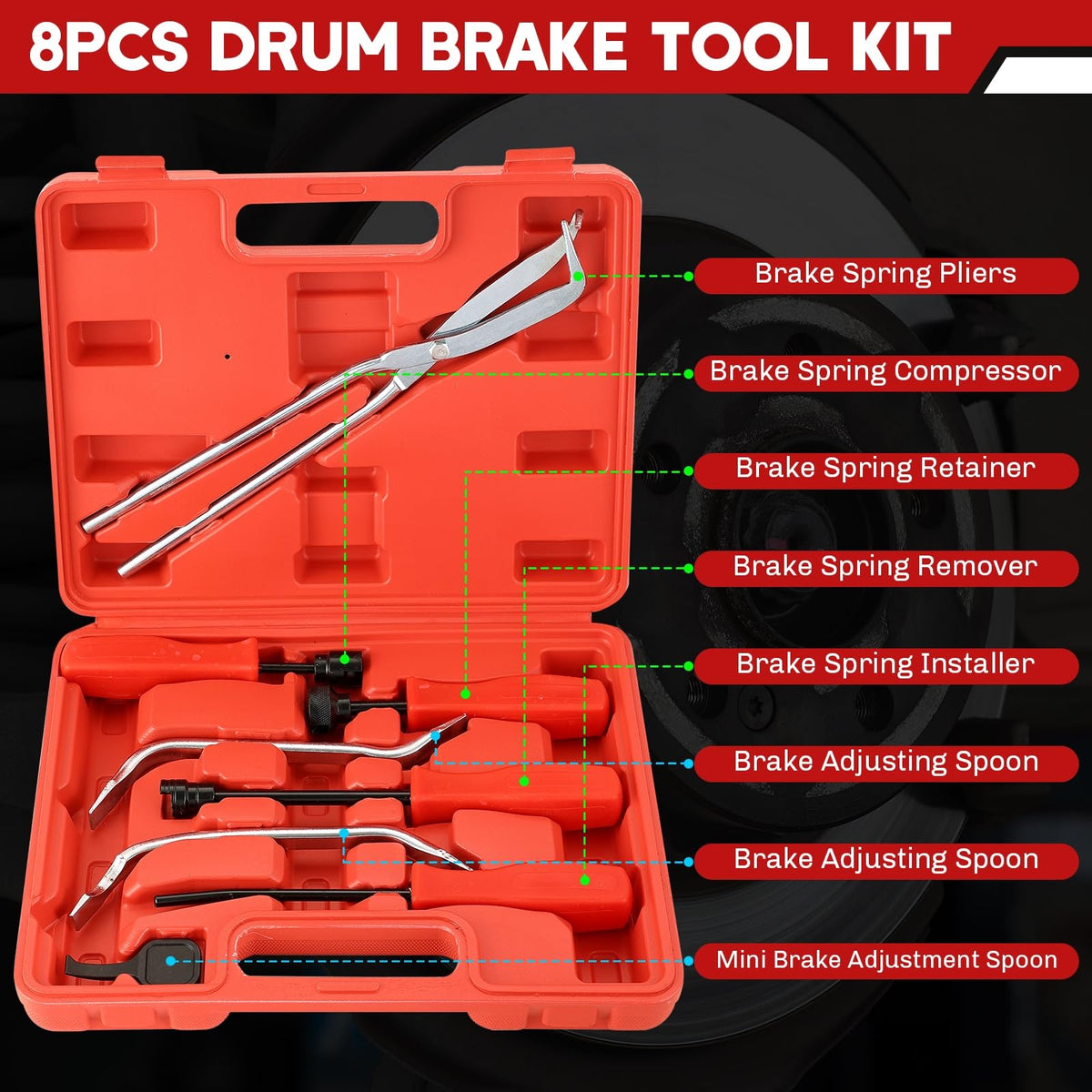 Drum Brake Tool Kit D590