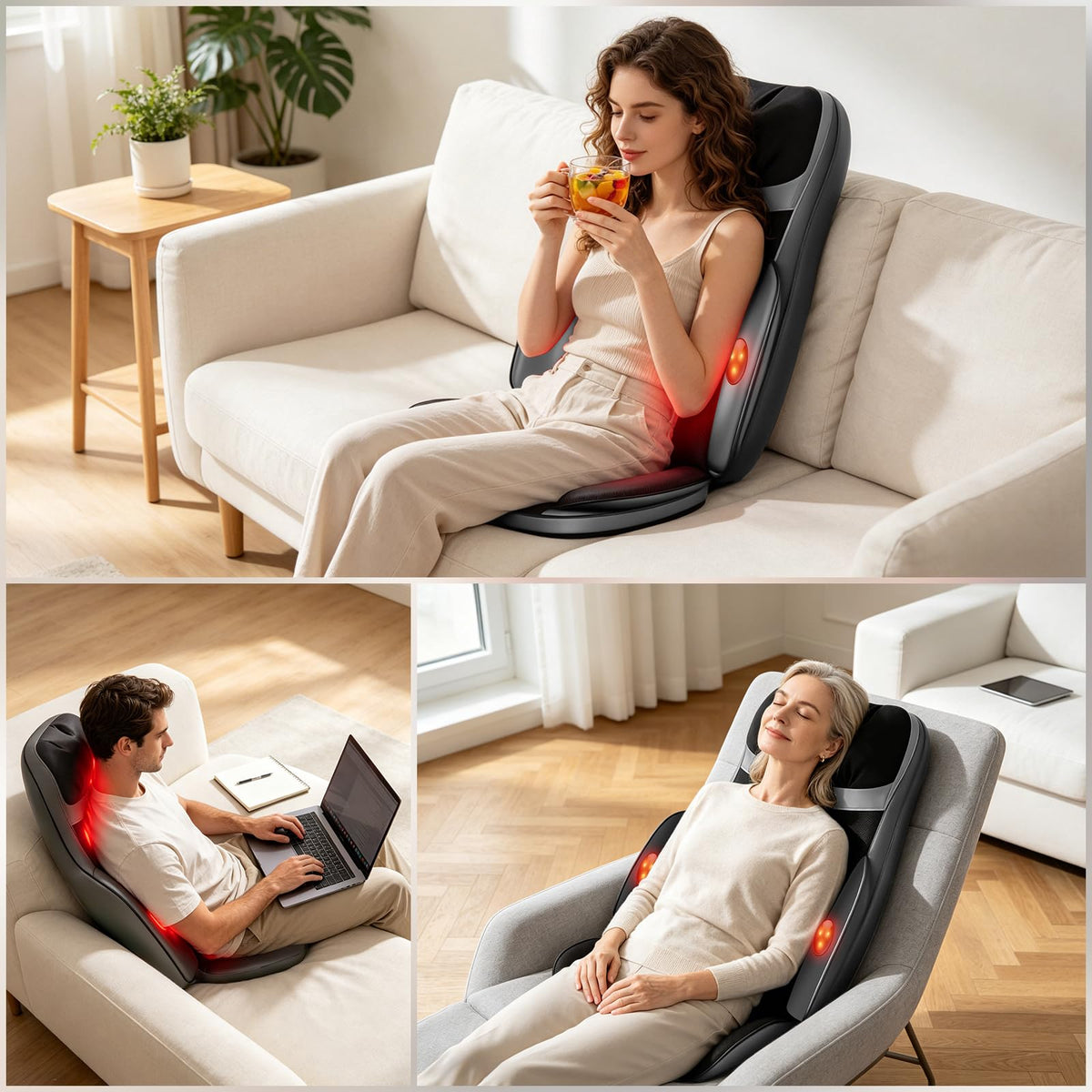 Shiatsu Neck Back Massager with Foot Massager H6593