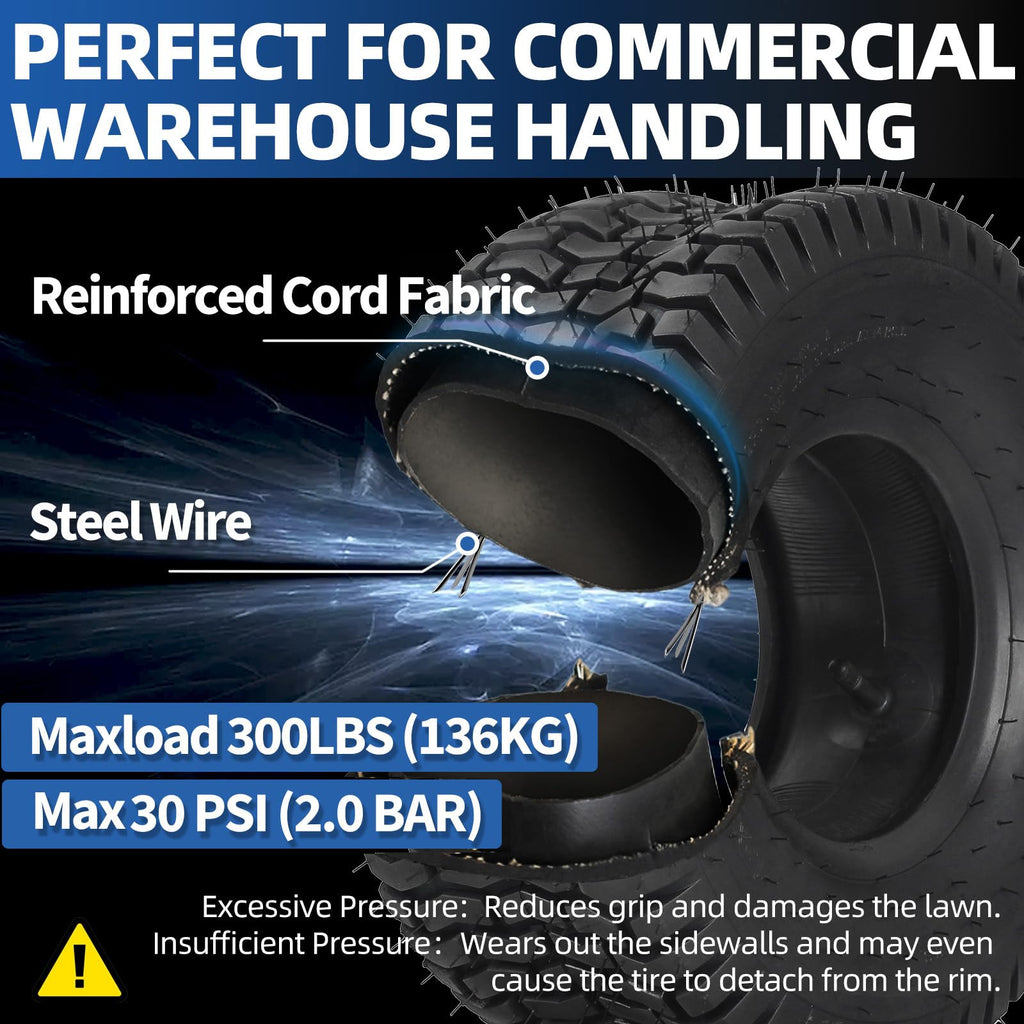 15x6.00-6 Tire and Inner Tube Set, 2 Pack O828
