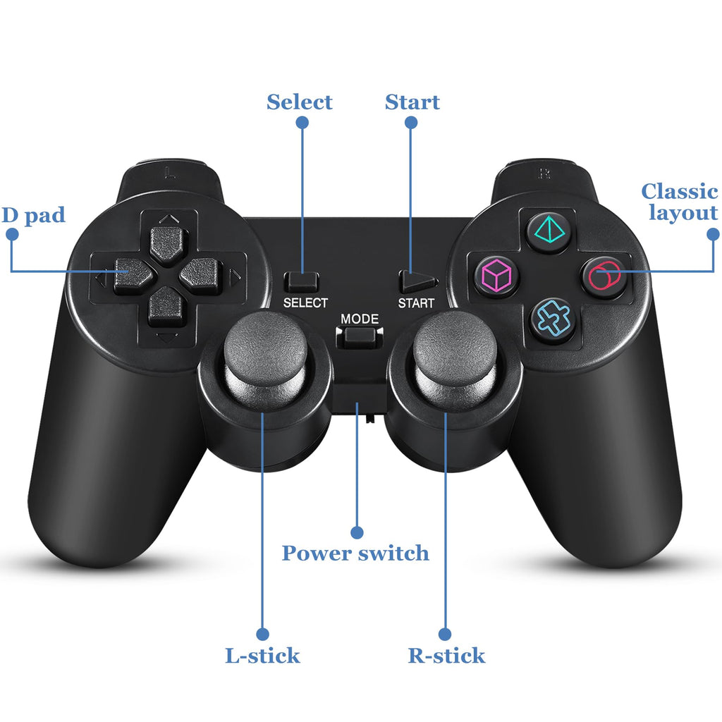 2 Pack Wireless Controller Gamepad F9665