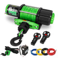 12V Electric Winch with Synthetic Rope and Wireless Remote H616408