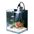 1.5 Gallon Glass Fish Tank Kit with Filter and LED Light O404