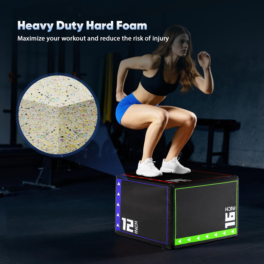 3 in 1 Foam Plyometric Jump Box T4370