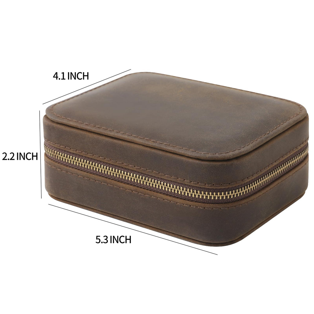 Leather Guitar Pick Case Holder Box C98136