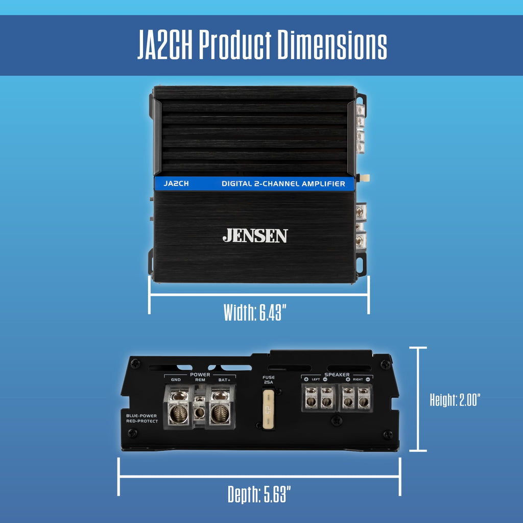 2-Channel Class-D Car Amplifier 600W Peak Y81482