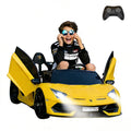 2-Seater Kids Ride on Car, 24V Electric Vehicle, Yellow Q967277