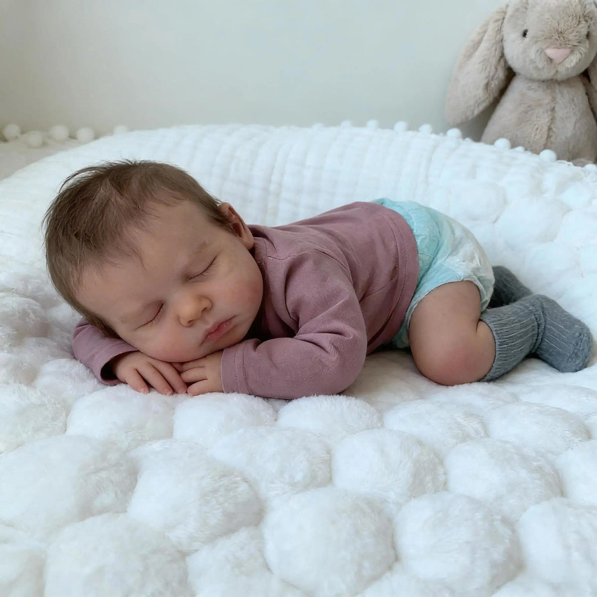20 Inch Realistic Silicone Reborn Baby Doll Boy with Rooted Hair O1551