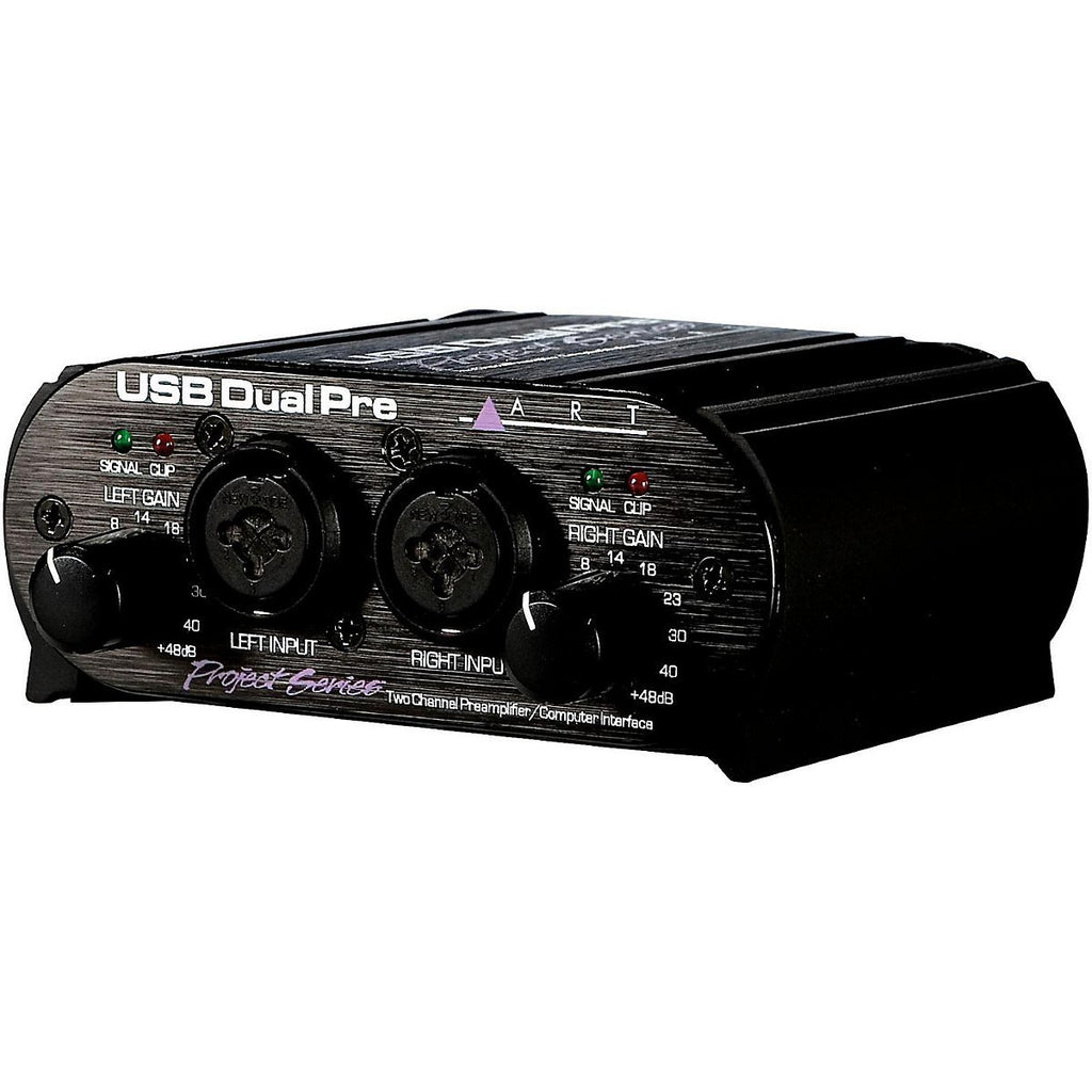 USB Dual Pre Two Channel Preamplifier/Computer Interface, Black H7356