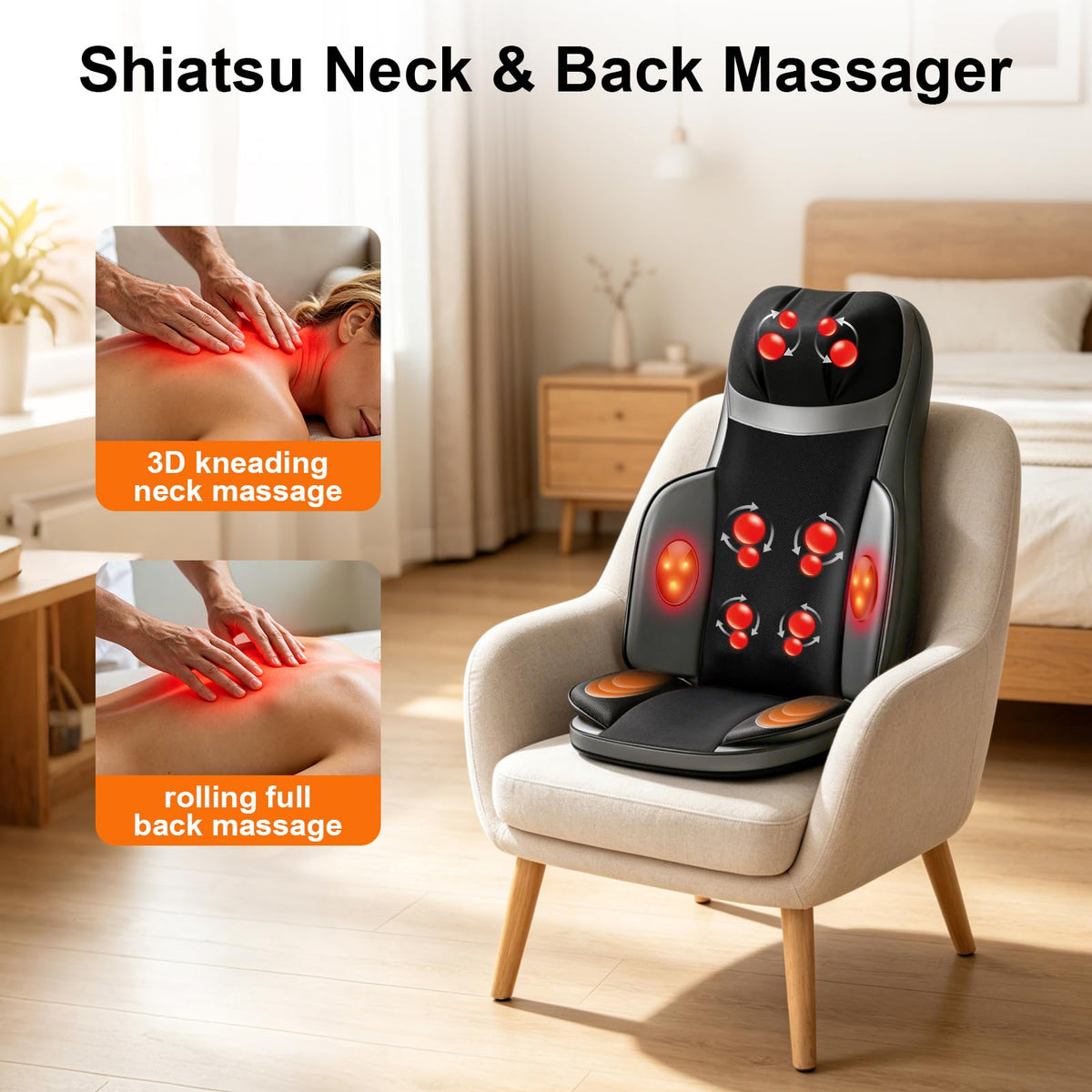 Shiatsu Neck Back Massager with Foot Massager H6593