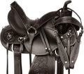Black Floral Tooled Leather Western Saddles Combo Tack Set C5944