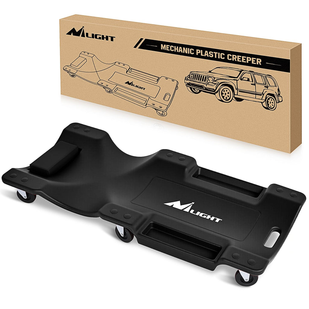 40" Mechanic Plastic Creeper with Padded Headrest L2543