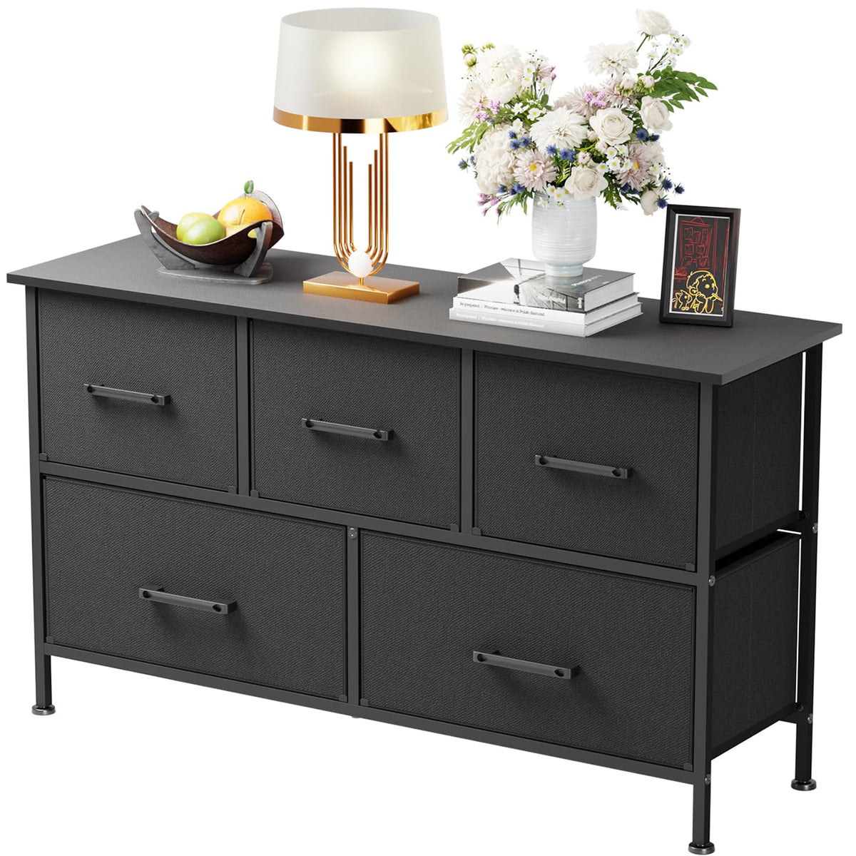 5 Drawer Fabric Dresser Y150172