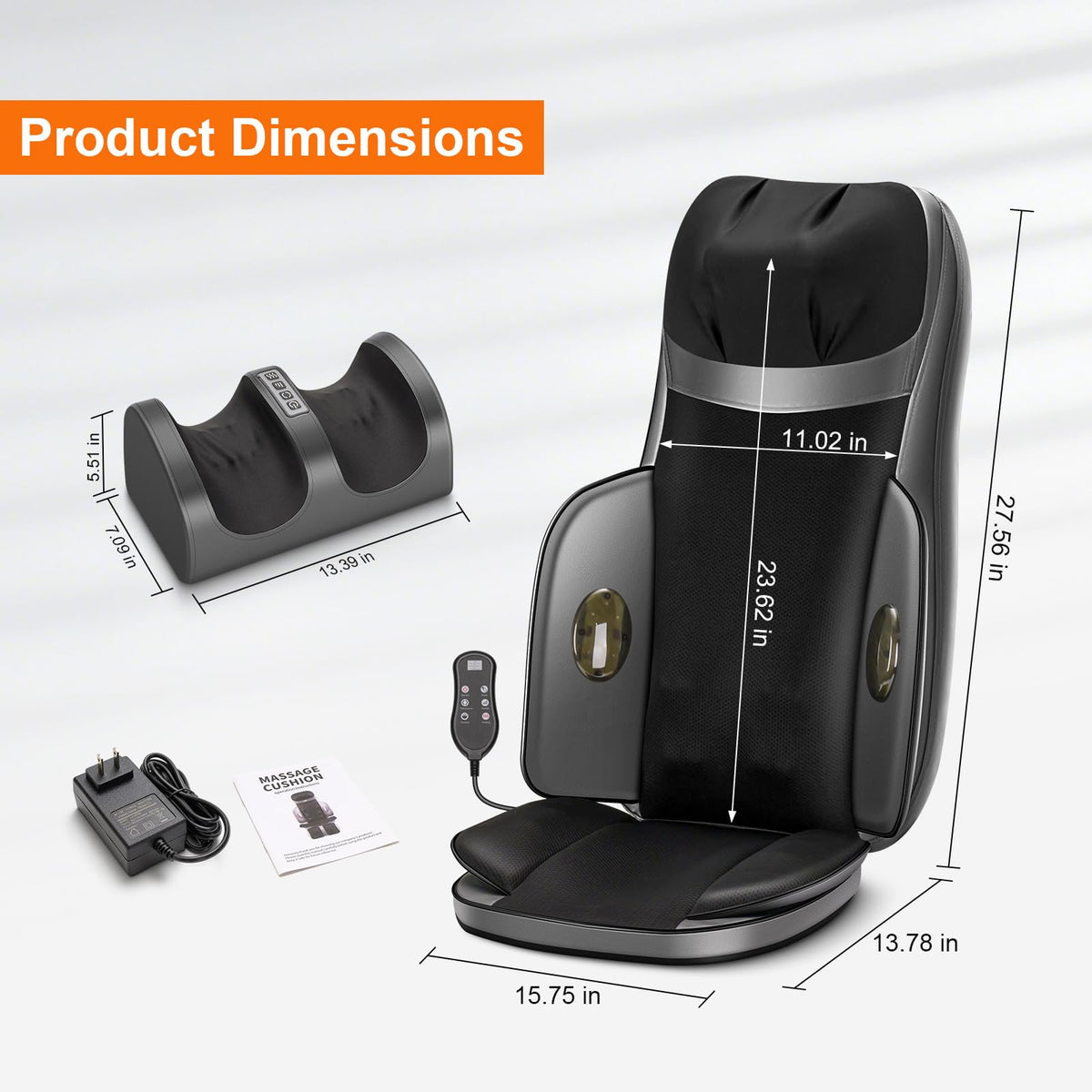 Shiatsu Neck Back Massager with Foot Massager H6593