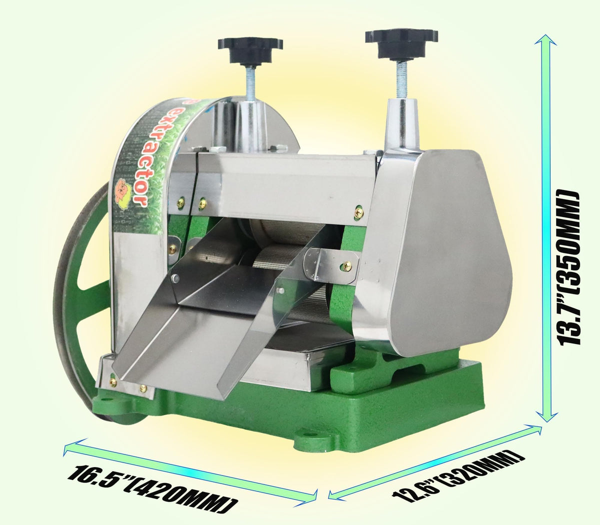 Manual Sugar Cane Juicer Machine with 2 Peeling Knives V5512