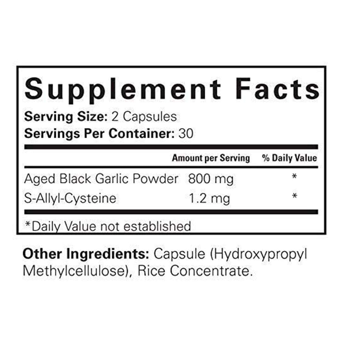 Black Garlic 60 Capsules D595965