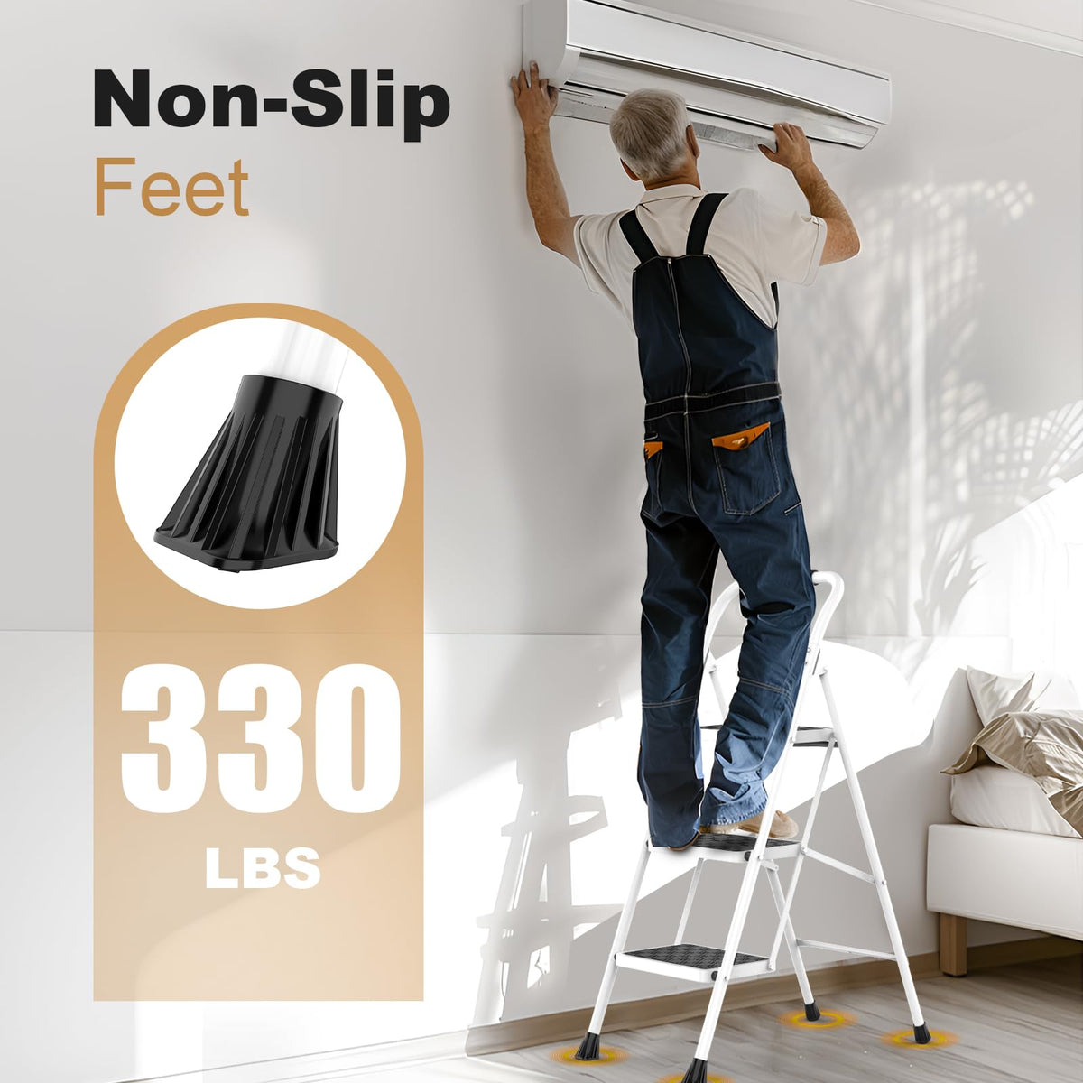 3 Step Folding Step Stool P98019