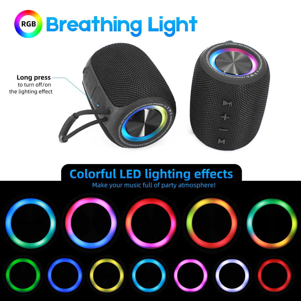 20W IPX6 Waterproof Portable Bluetooth Speaker D382