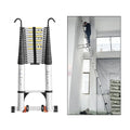 Telescoping Ladder 24.6 FT Heavy Duty Silver G33329