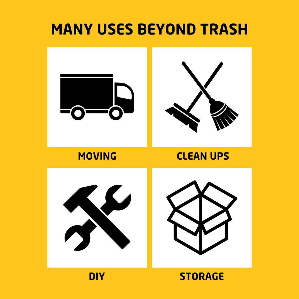Heavy Duty 42 Gallons 2 Mil Trash Bag D36111