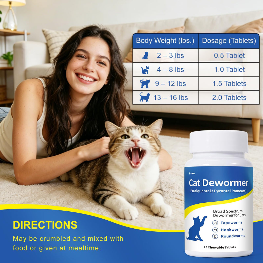 Dewormer Chewables for Cats and Kittens, 25 Chews R277