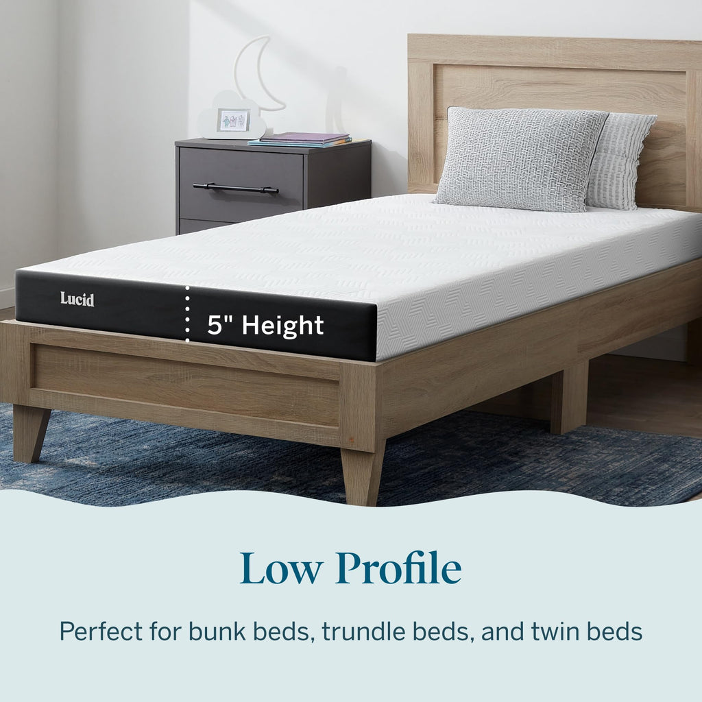 5" Firm Gel Memory Foam Mattress Twin Size K26013