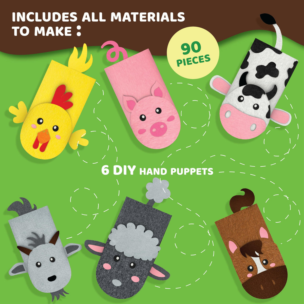 Hand Puppet Art Kit L395317
