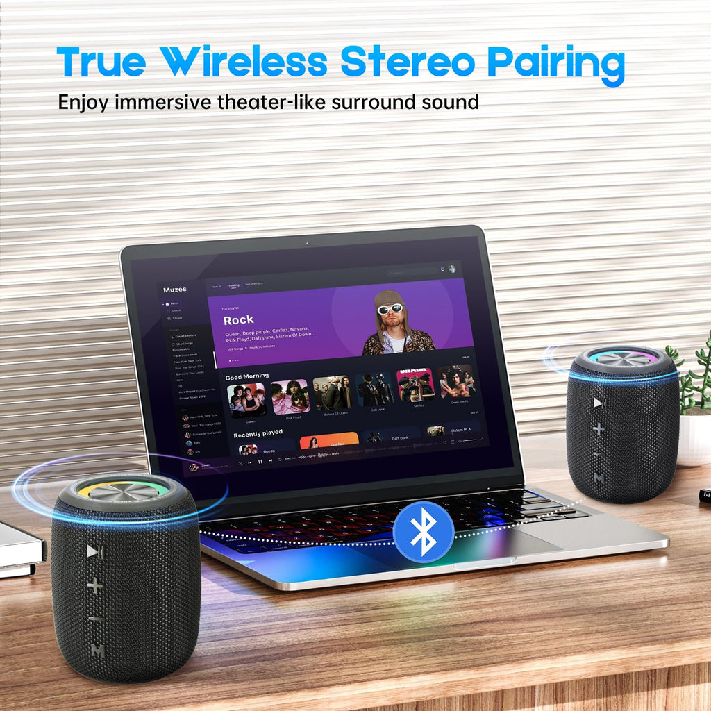 20W IPX6 Waterproof Portable Bluetooth Speaker D382